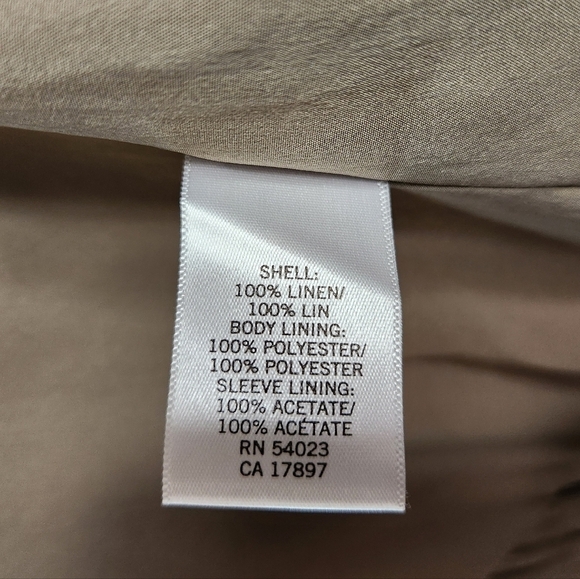 Banana Republic Womens 100% Linen Short 2 Button Collar Blazer-Size 10 - Picture 7 of 8